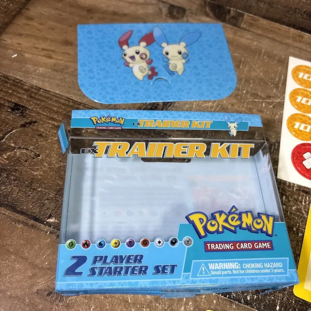 2006 Pokemon EX 2-Player Trainer Kit [Plusle & Minun] Jirachi Coin Papers OPEN
